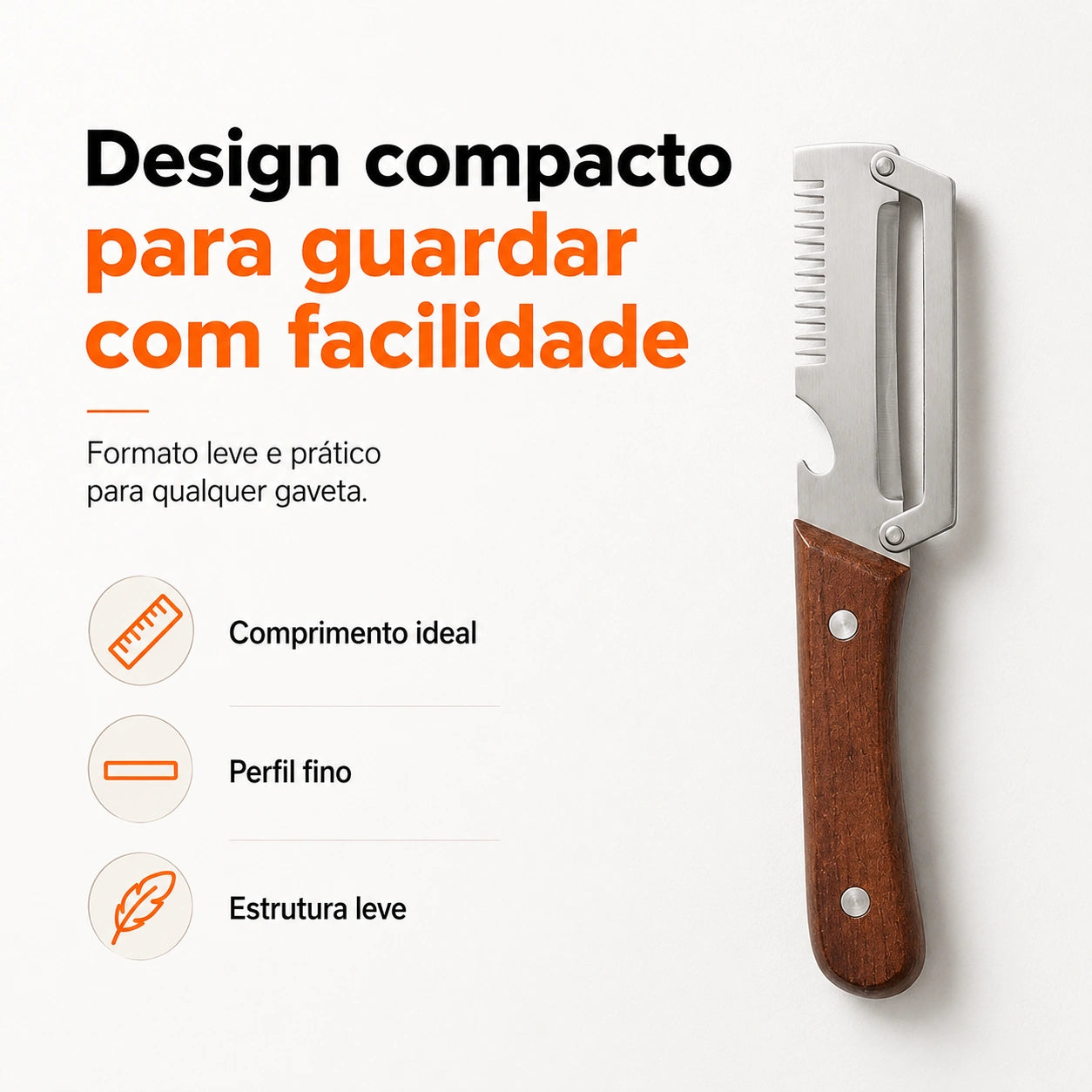 Descascador de Legumes Multifuncional 3 em 1