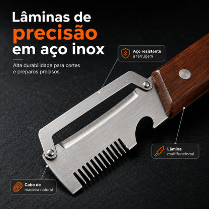 Lâmina em aço inoxidável do descascador