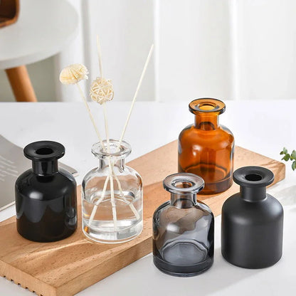 Difusor de Óleo Essencial Decorativo com Varetas e Frasco de Vidro - Aromatizador de Ambiente