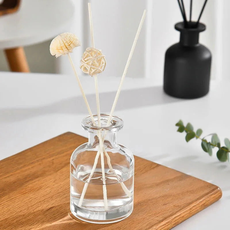 Difusor de Óleo Essencial Decorativo com Varetas e Frasco de Vidro - Aromatizador de Ambiente