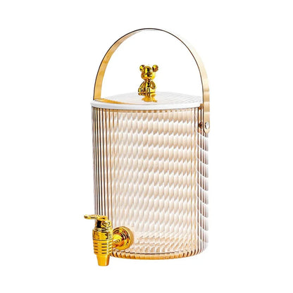 Dispenser de Bebidas 3,6L Transparente com Alça Portátil