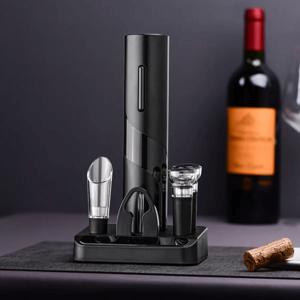 KIT Abridor De Vinho Saca Rolha Elétrico