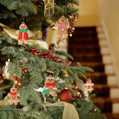 Enfeite de Natal em Formato de Biscoito - Pacote com 12 Unidades