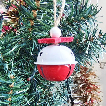 Enfeites de Natal em Metal com Sinos e Flocos de Neve - Decoração Festiva