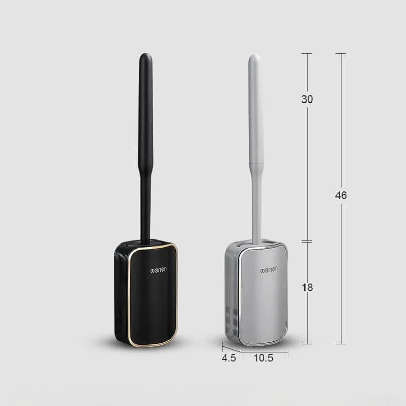 Escova sanitária de silicone com suporte para banheiro