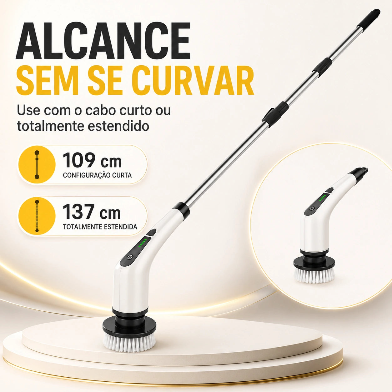 Escova Elétrica de Limpeza 9 em 1 Recarregável