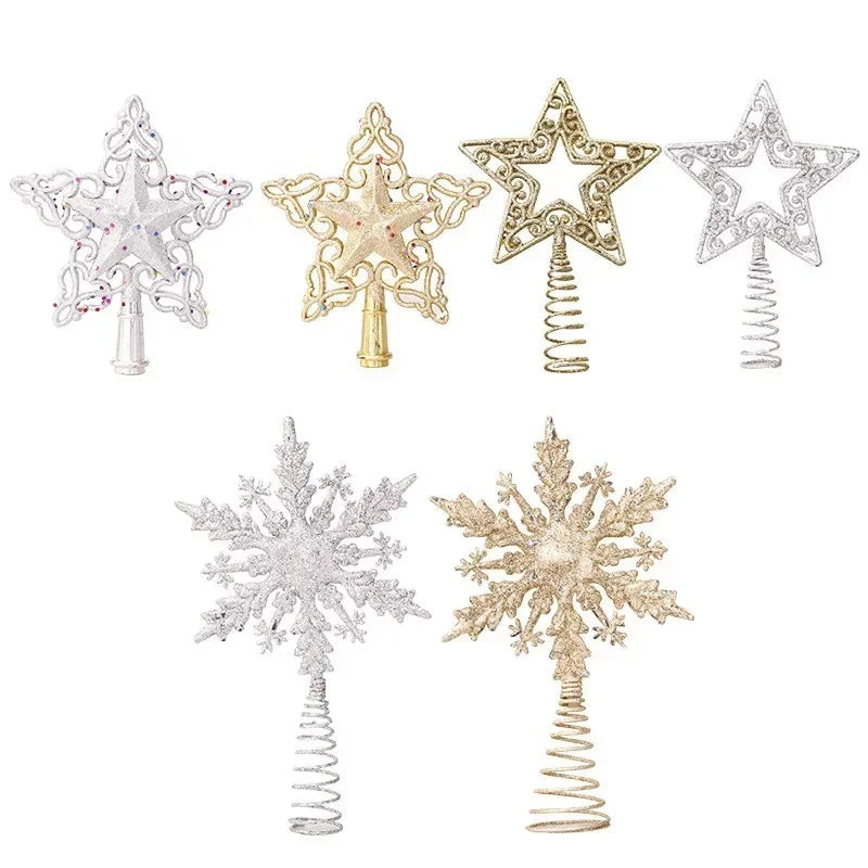 Estrela Brilhante Decorativa para Topo de Árvore de Natal