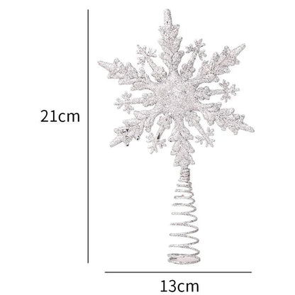 Estrela Brilhante Decorativa para Topo de Árvore de Natal