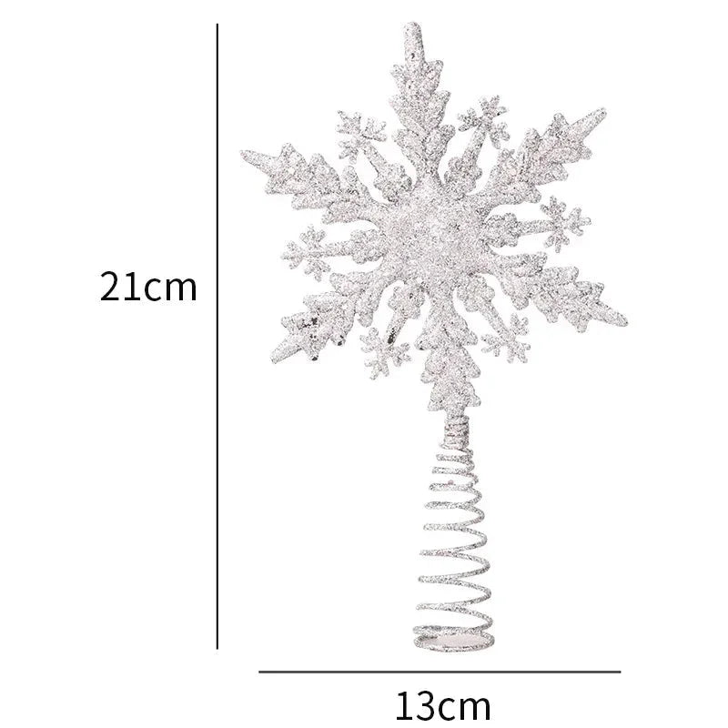 Estrela Brilhante Decorativa para Topo de Árvore de Natal