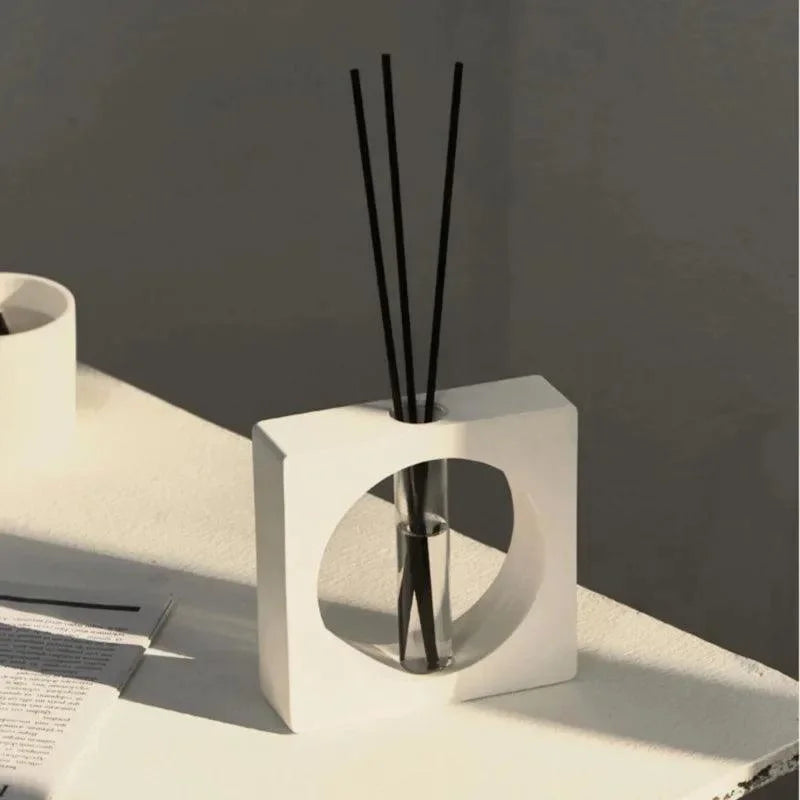 Frasco Difusor Geométrico de Resina para Óleos Essenciais - Aromaterapia