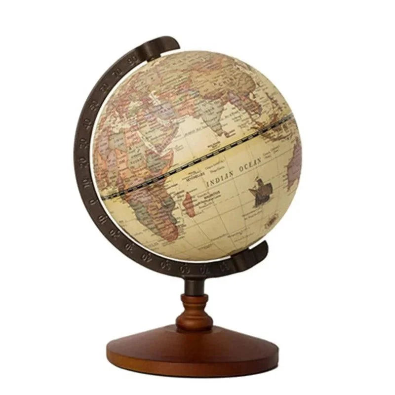 Globo Terrestre Decorativo com Mapa em Inglês para Mesa - Acessório de Decoração