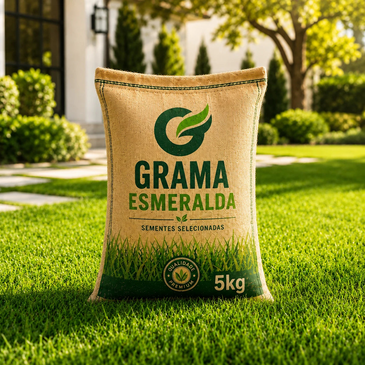 Sementes de Grama Esmeralda Premium – Gramado Denso e Macio