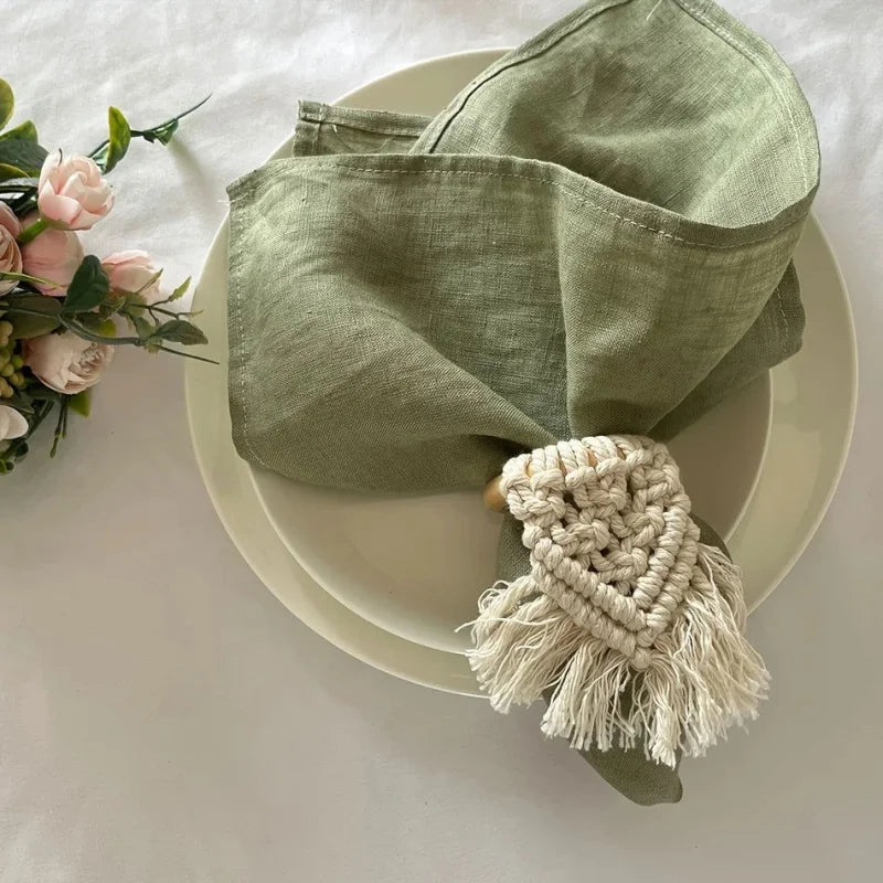 Jogo de Guardanapos em Poliéster Durável para Mesa de Jantar - Conjunto Elegante e Resistente