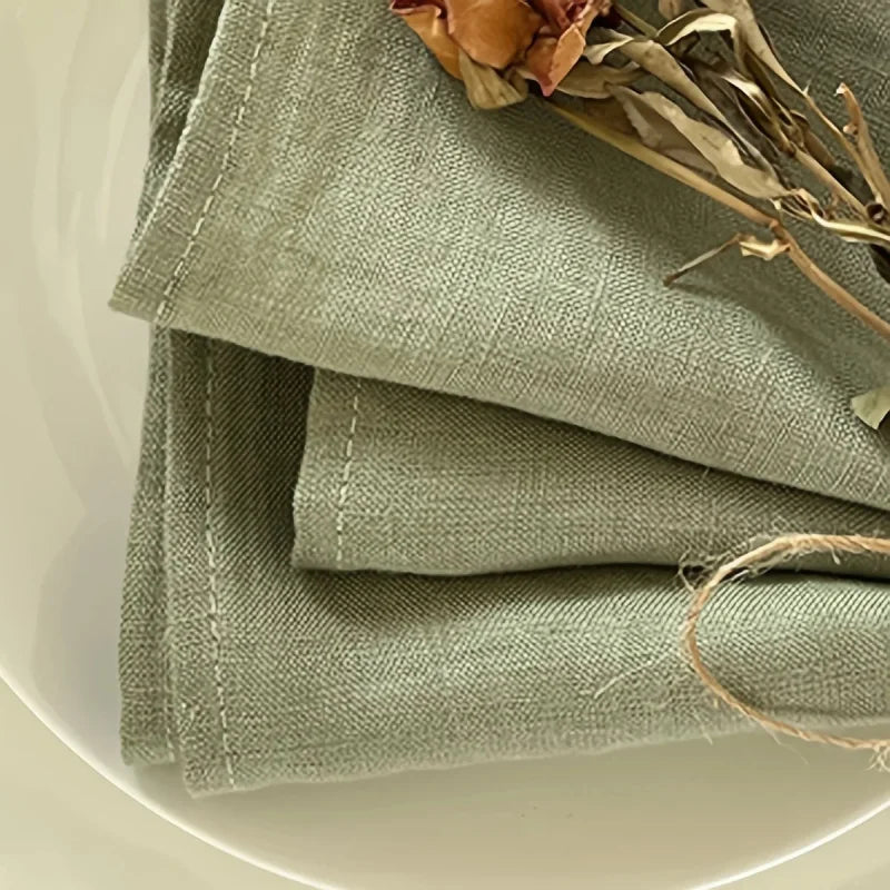 Jogo de Guardanapos em Poliéster Durável para Mesa de Jantar - Conjunto Elegante e Resistente