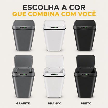 Lixeira Automática com Sensor 16 Litros Recarregável USB