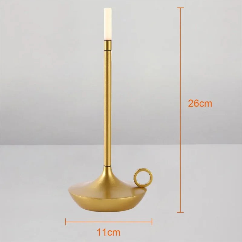 Luminária de Mesa LED Sem Fio Recarregável para Decoração Noturna