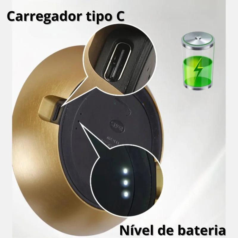 Luminária de Mesa LED Sem Fio Recarregável para Decoração Noturna