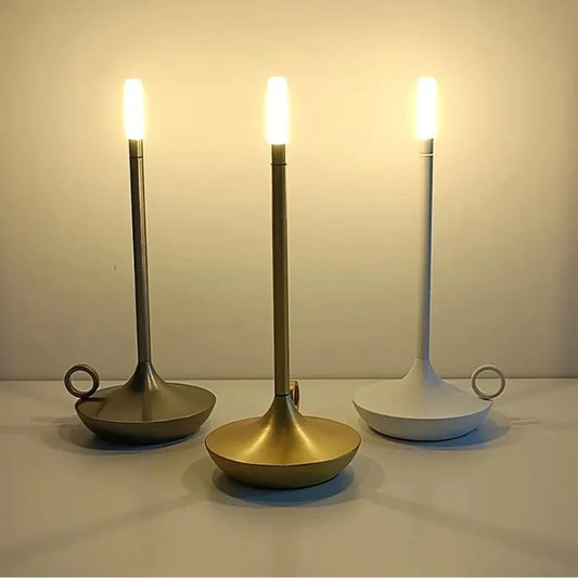 Luminária de Mesa LED Sem Fio Recarregável para Decoração Noturna