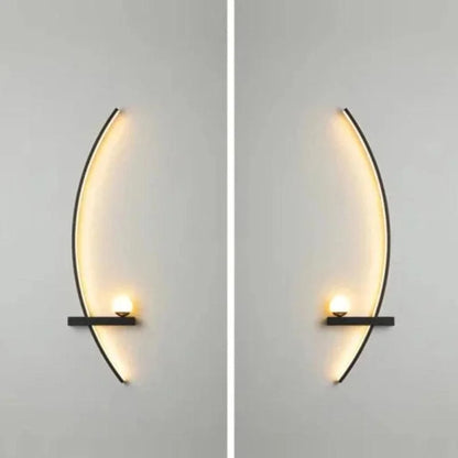 Luminária de Parede LED Minimalista Moderna com Controle Remoto