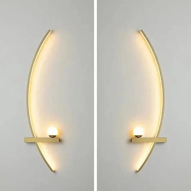 Luminária de Parede LED Minimalista Moderna com Controle Remoto