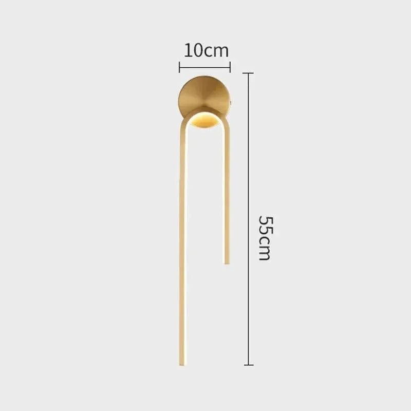 Luminária de Parede LED Moderna para Decoração e Iluminação