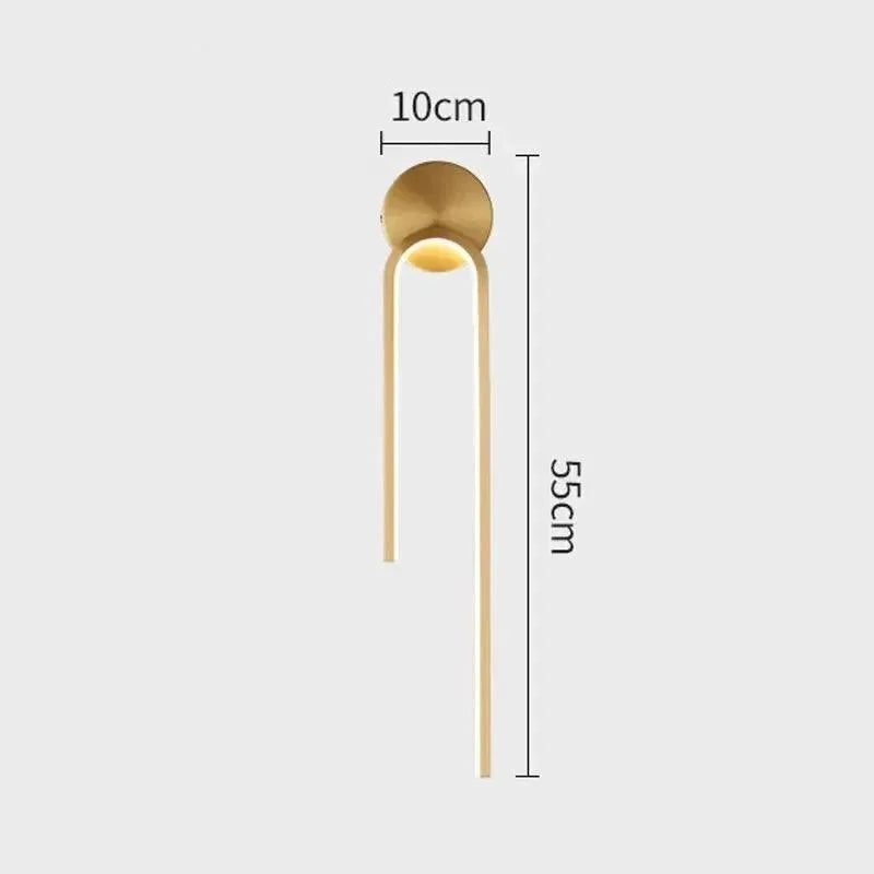 Luminária de Parede LED Moderna para Decoração e Iluminação