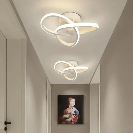 Lustre LED de Teto com 3 Cores para Quarto e Sala de Jantar - Iluminação Moderna