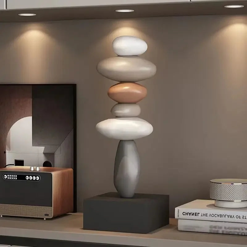 Miniaturas Decorativas em Resina para Escritório e Sala de Estilo Moderno