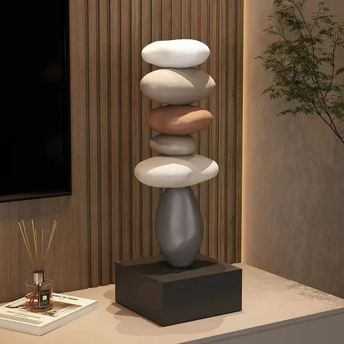 Miniaturas Decorativas em Resina para Escritório e Sala de Estilo Moderno