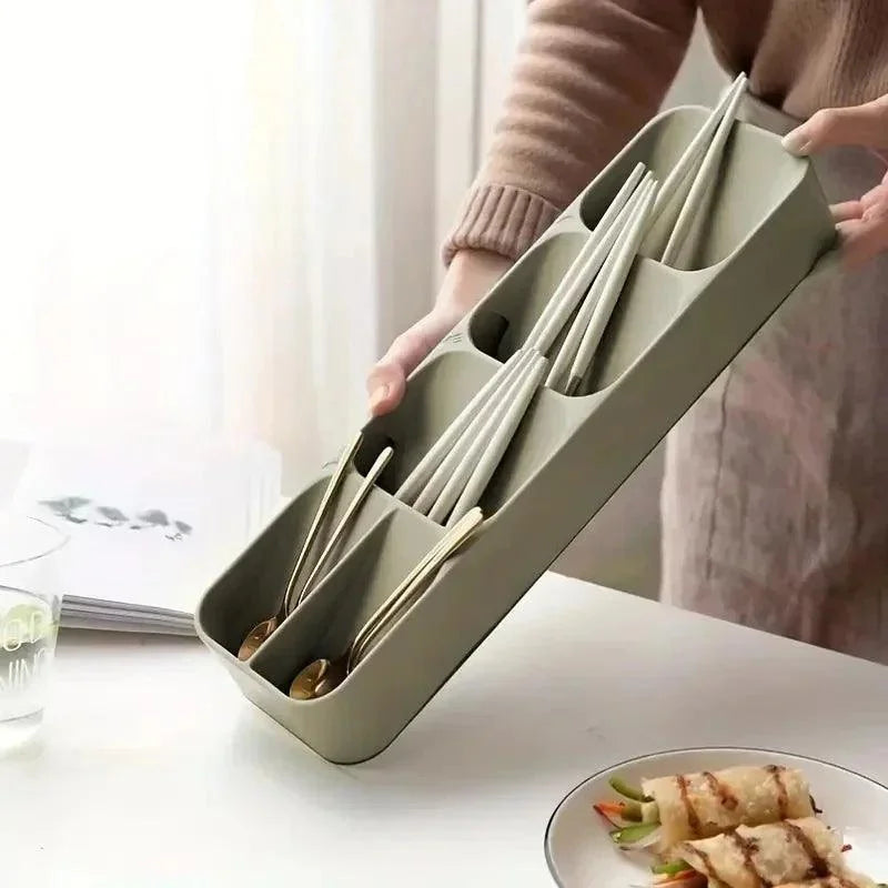 Organizador de Talheres com Compartimentos para Gaveta de Cozinha - Prático e Funcional