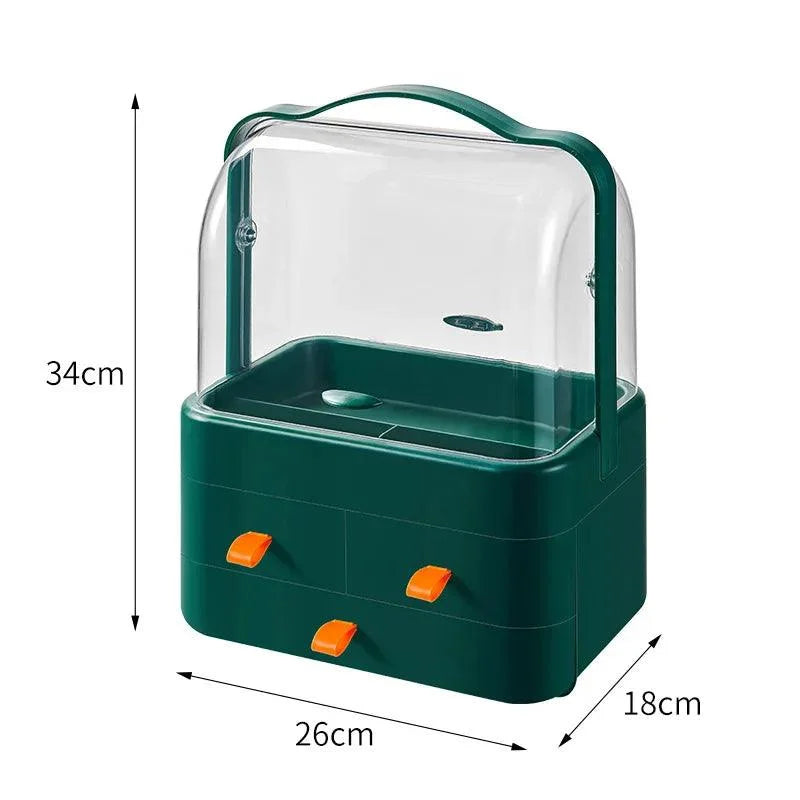 Organizador Impermeável Multicolor para Maquiagem e Joias - Ideal para Mesa