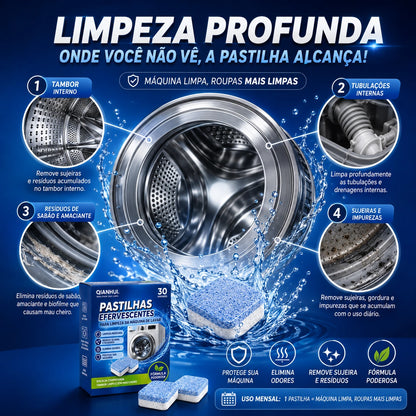 Pastilhas Para Limpar Máquina de Lavar