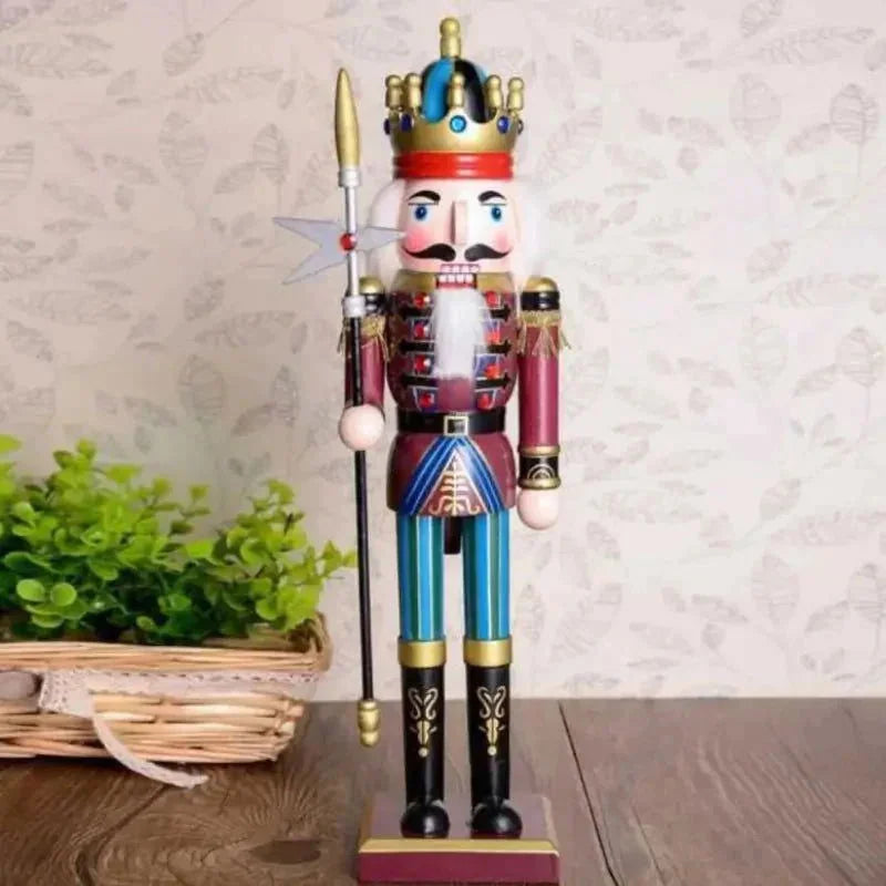 Quebra Nozes de Madeira 30cm para Decoração de Natal - Soldado