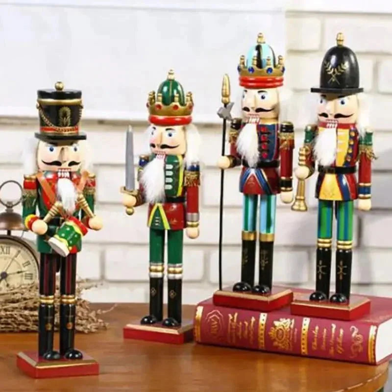 Quebra Nozes de Madeira 30cm para Decoração de Natal - Soldado