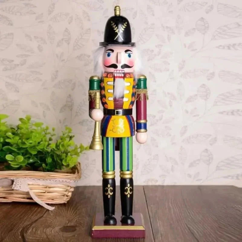 Quebra Nozes de Madeira 30cm para Decoração de Natal - Soldado