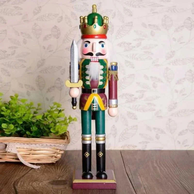 Quebra Nozes de Madeira 30cm para Decoração de Natal - Soldado