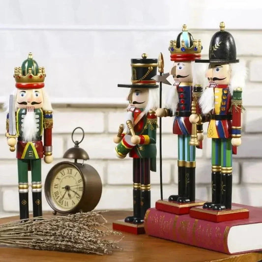 Quebra Nozes de Madeira 30cm para Decoração de Natal - Soldado
