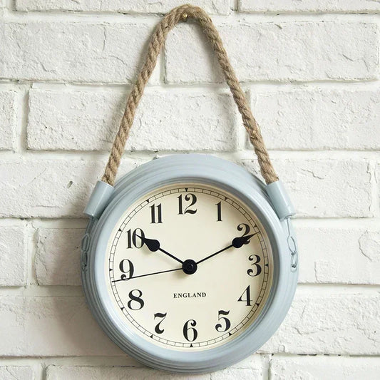 Relógio de Parede Vintage em Metal Bronze para Decoração de Ambiente