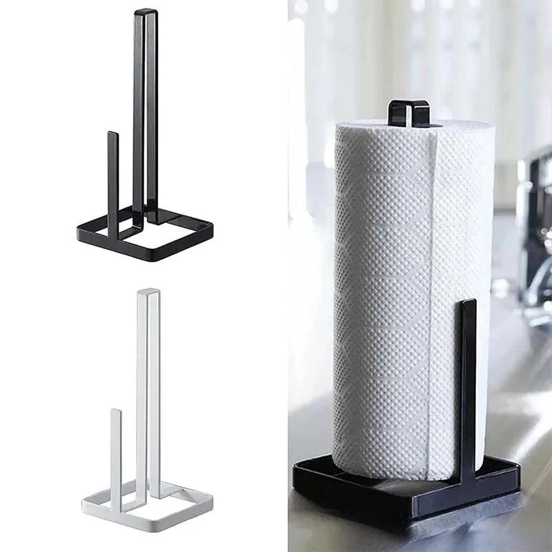 Suporte de Papel Toalha de Metal para Bancada e Cozinha - Acessório Prático e Moderno