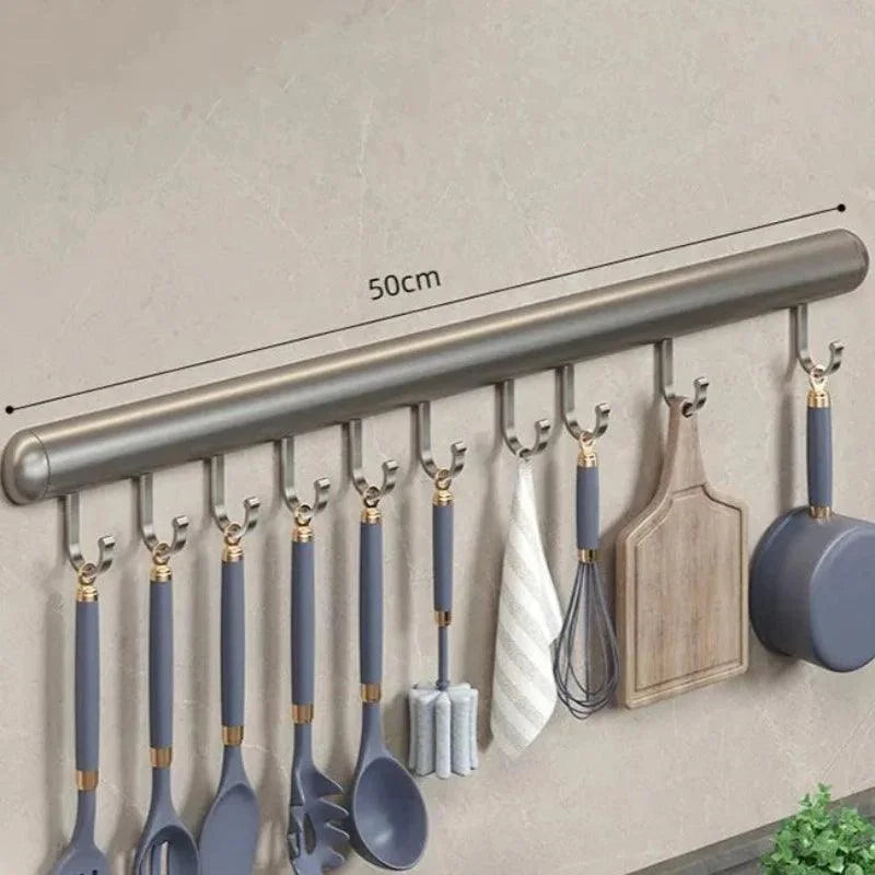 Suporte de Parede para Organização de Utensílios de Cozinha - Prático e Funcional
