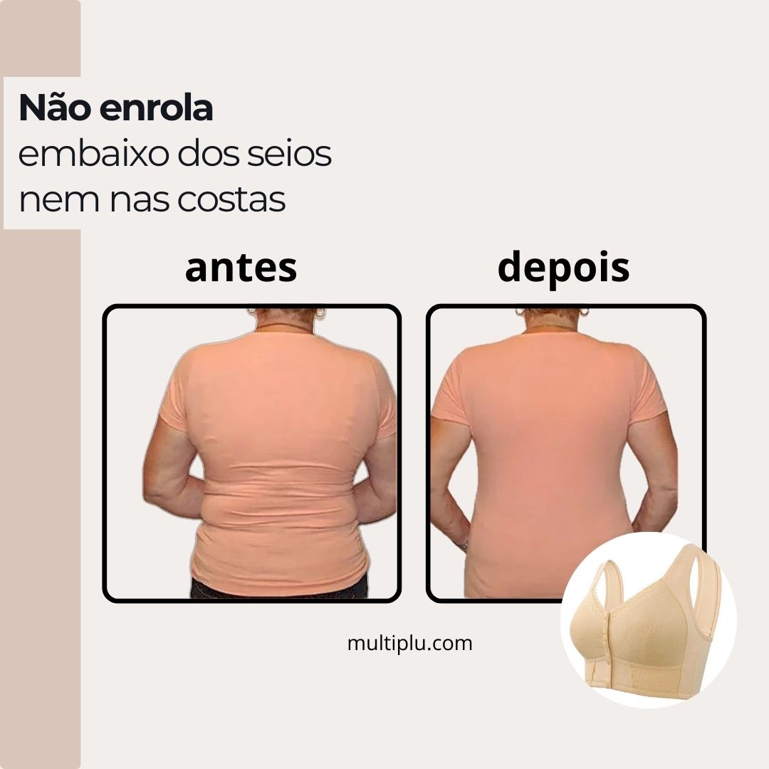 INTIMI - Novo Sutiã de Algodão Respirável com Fechamento Frontal [COMPRE 1 LEVE 2]