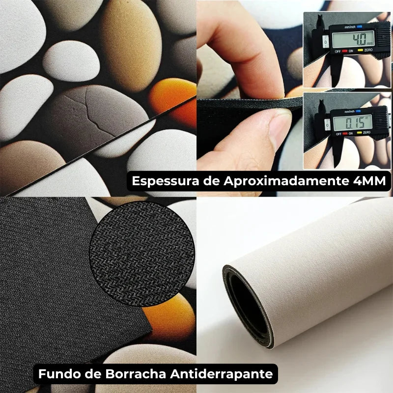 Tapete de Banheiro Antiderrapante Minimalista com Secagem Rápida