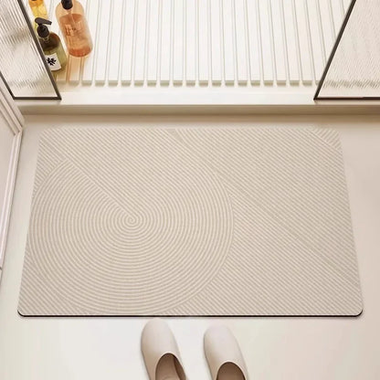 Tapete de Banheiro Antiderrapante Minimalista com Secagem Rápida