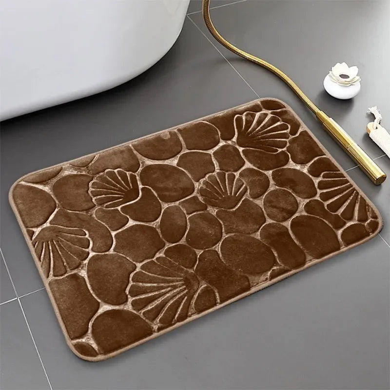 Tapete de Banheiro Super Absorvente Antiderrapante com Secagem Rápida