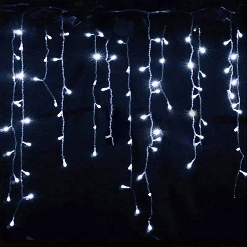 Varal de Luzes de Natal Brilhante 5 Metros para Decoração Festiva