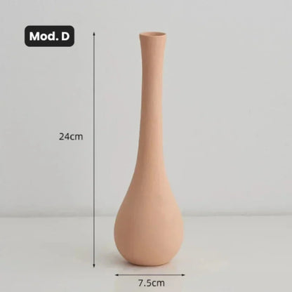 Vaso de Cerâmica para Arranjos Florais - Design Moderno e Elegante