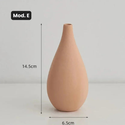 Vaso de Cerâmica para Arranjos Florais - Design Moderno e Elegante